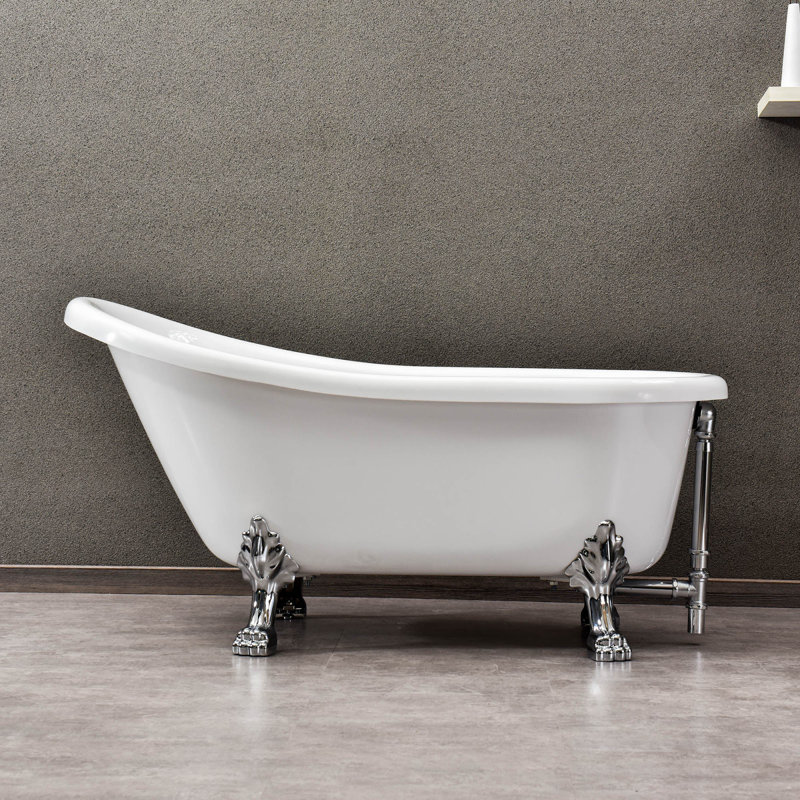 WoodBridge 59" x 31" Clawfoot Soaking Bathtub & Reviews Wayfair